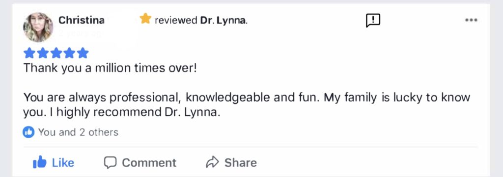 Review of Chiropractor Dr Lynna