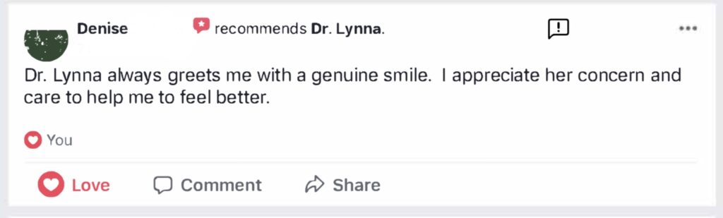 Review of Chiropractor Dr Lynna